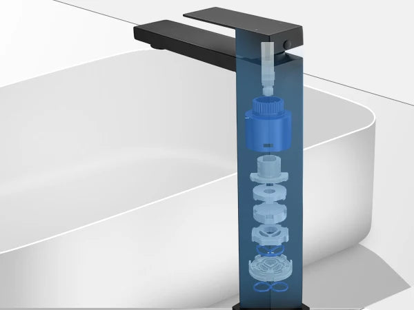 Modern bathroom mixer tap 360° swivel single handle hot and cold water basin mixer sink tap for kitchen and bathroom