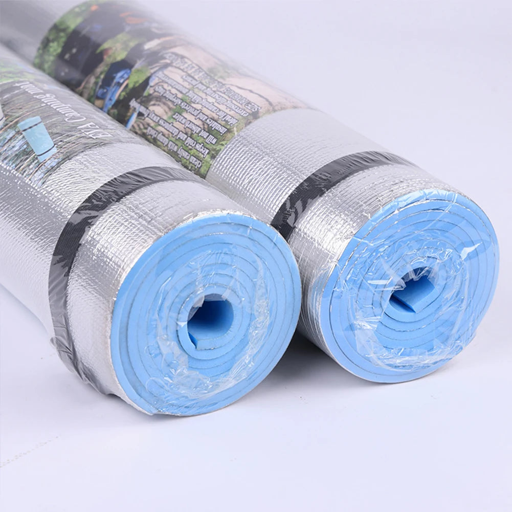 Waterproof Yoga Mat Moisture-proof Yoga Mat Thickened Aluminum Membrane Exercise Mat  for Yoga Pilates Fitness with Bandage