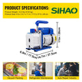 VEVOR Pro Leg Stretcher 220LBS Leg Stretch MachineHeavyDutySingleStageVacuumPump3CFM1/4HPForRefrigerationVacuumPackaging