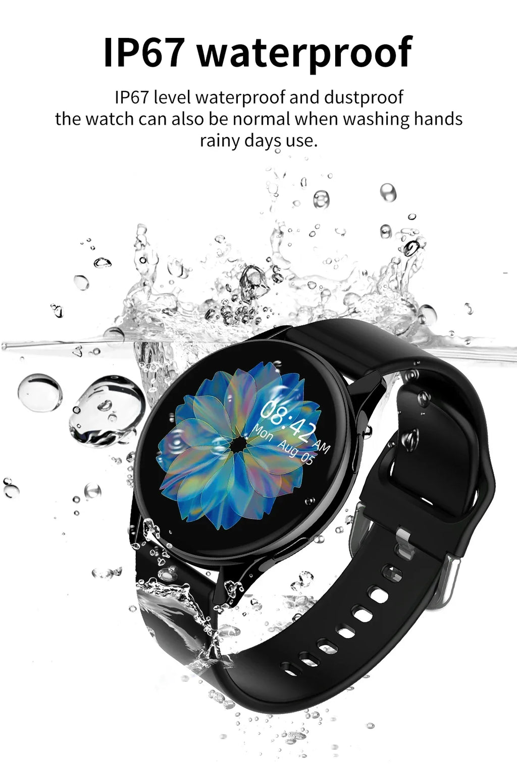 New Women Bluetooth Call Smart Watch HeartRate Blood Pressure Monitoring Smartwatches IP67 Waterproof Men Smartwatch+Box
