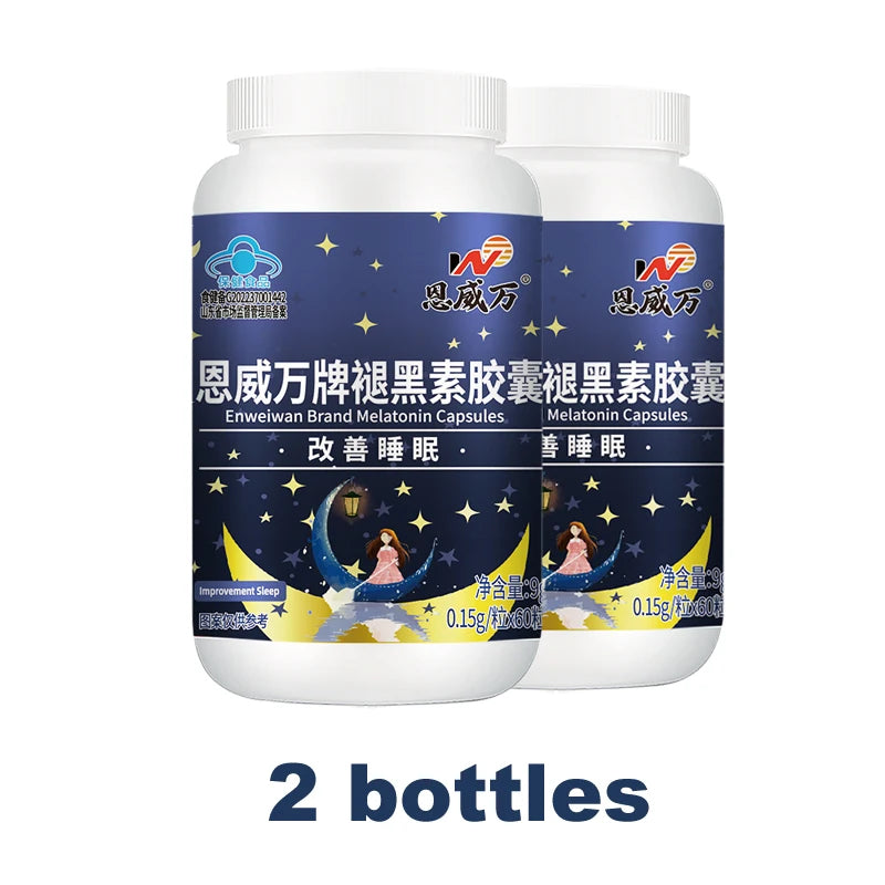 Melatonin Capsules, Deep Sleep & Brain Cognition, Extra Strength Liposomal Melatonin with Vitamin B6,double effect quality sleep