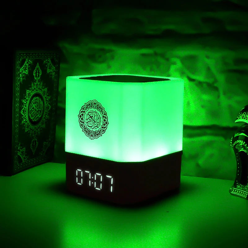 Quran Islam Arabic Muslim Azan Clock Koran Night Light Lamp Bright Portable Bluetooth Speaker Wireless Ramadan Arab Islamic Holy