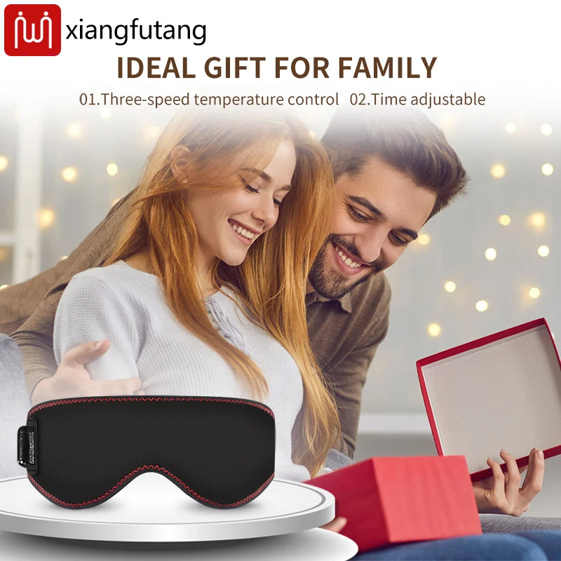 Electric Heated Massage Eye Mask for Eye Fatigue and Deep Relaxation Relaxation Treatment Tidesmit