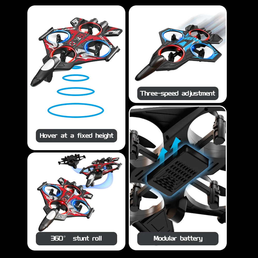 RC Camera Drone with 360 Rolling & Fixed Height Control - Tidesmit Tidesmit
