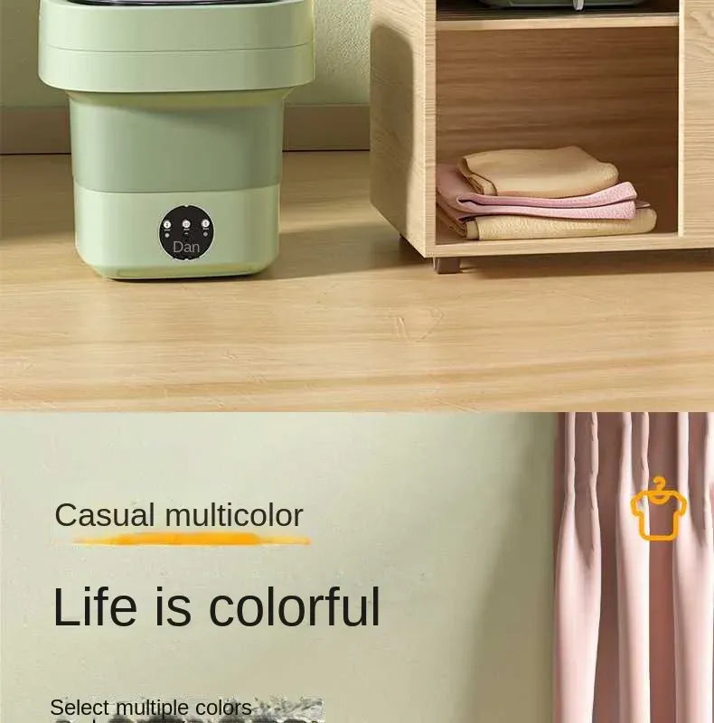 Foldable Portable Mini Washing Machine 220V