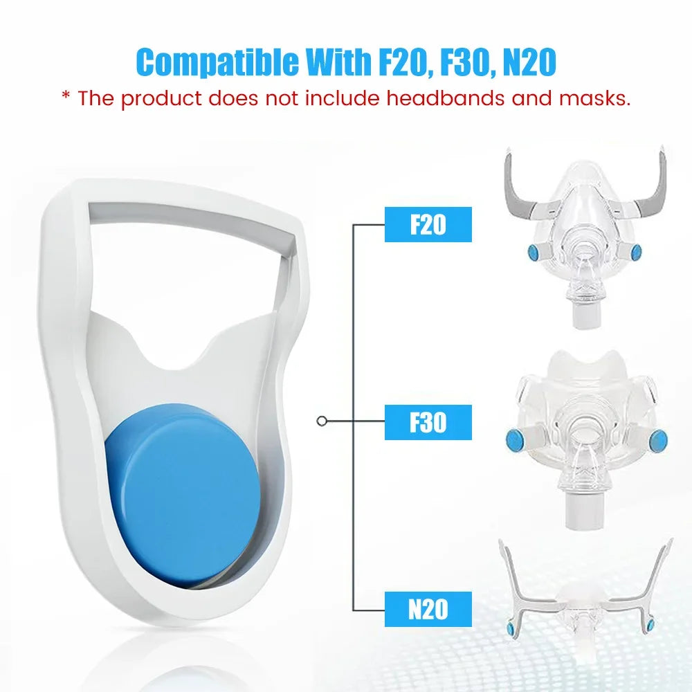 2/4/6/8/10PCS CPAP Headgear Clips Magnetic CPAP Mask Clips Compatible with AirFit F20 F30 N20 Quick-Disconnect Headband Clips