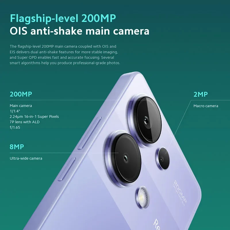 Xiaomi Redmi Note 13 Pro 4G 8GB/256GB Green | AMOLED Display AE Tidesmit