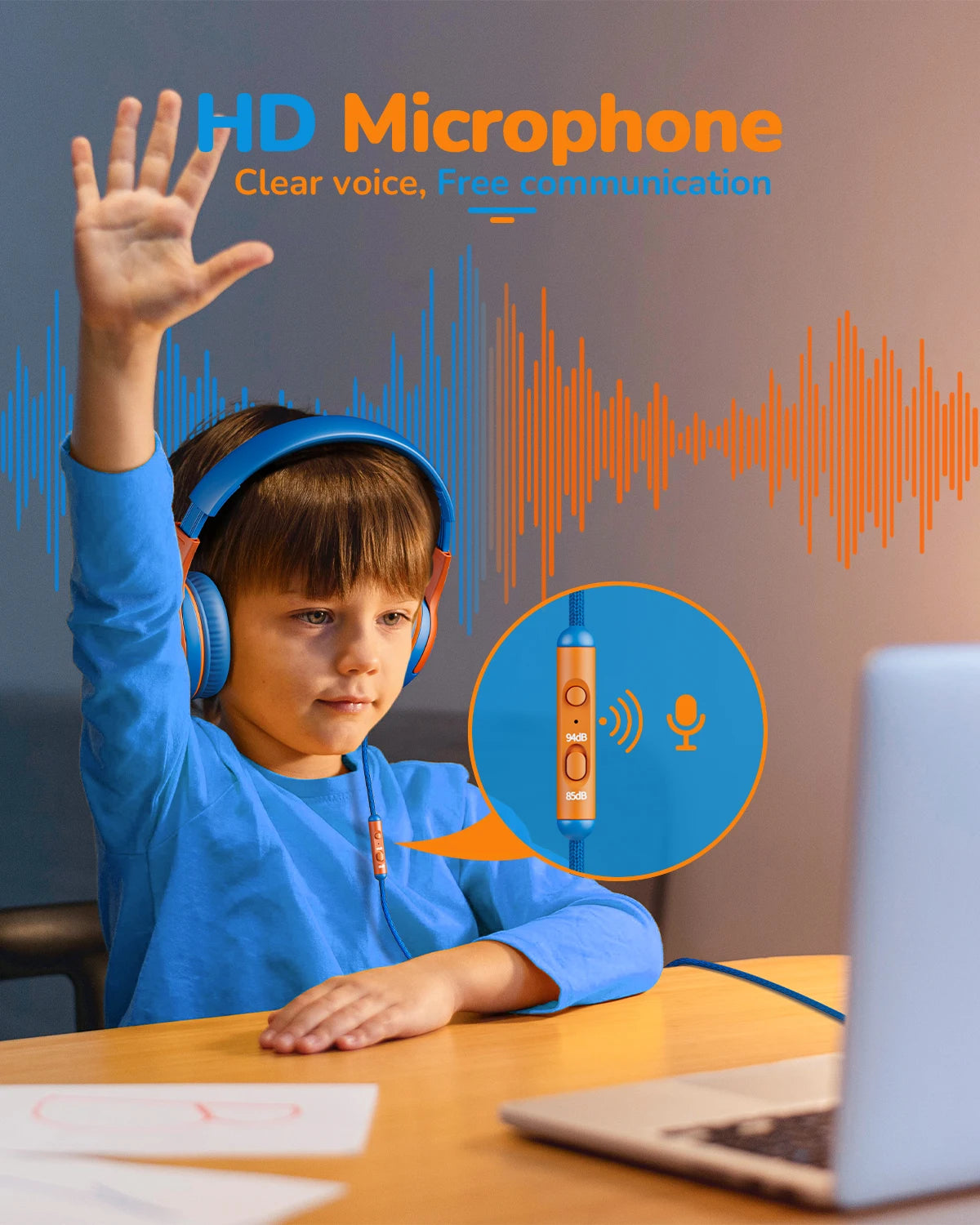 Gaming Headphones with Mic and Surround Sound - Comfortable Over-Ear Design Tidesmit
