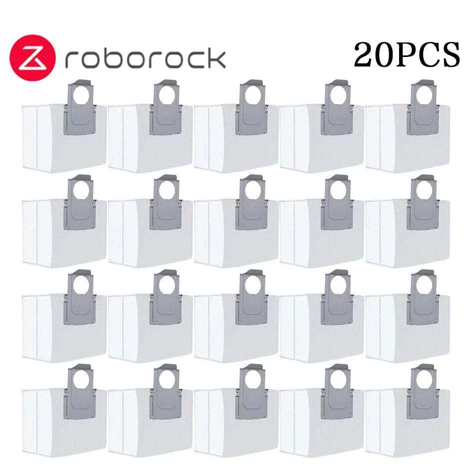 Tidesmit replacement parts set for Roborock S7 MaxV Ultra featuring brushes, HEPA filters, and dust bags for vacuum