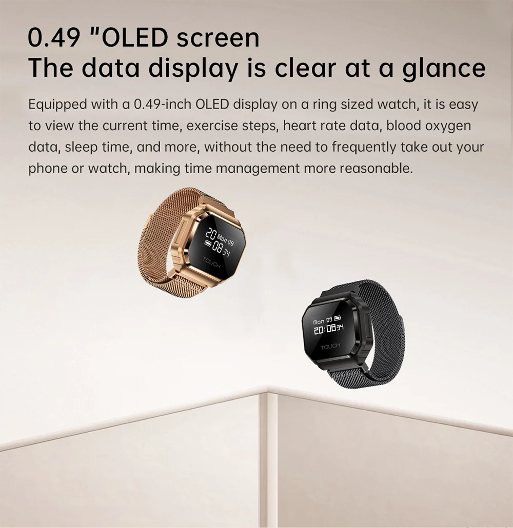 Smart Health Ring: Waterproof Heart Rate & Sleep Monitor Tidesmit