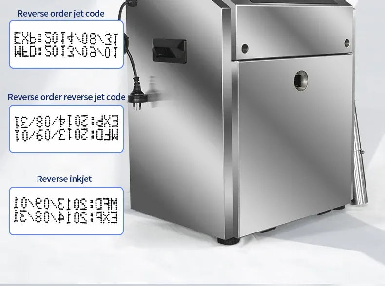 Manufacturer Direct Sales High-speed Touch Screen 6-line Small Character Inkjet Printer QR Code Production Date Barcode Printer