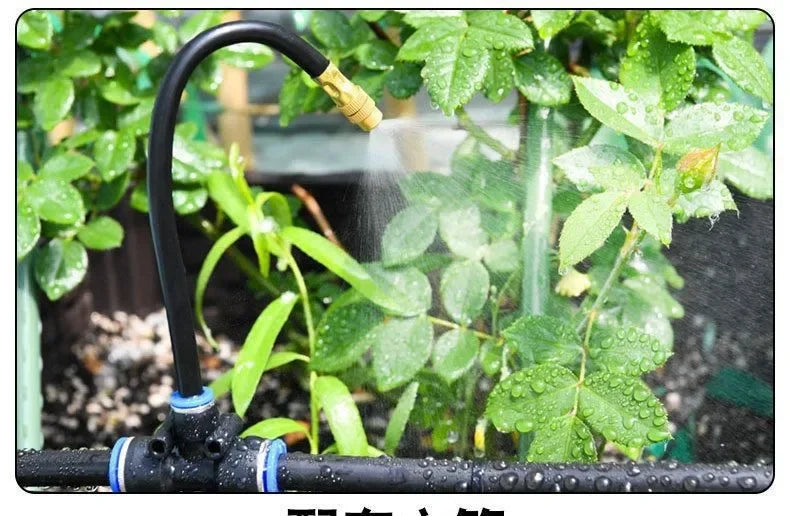 5-20M Universal Automatic Irrigation Sprinkler Kit Garden Balcony Atomization Sprinkler Watering Kits Rotating Copper Nozzle