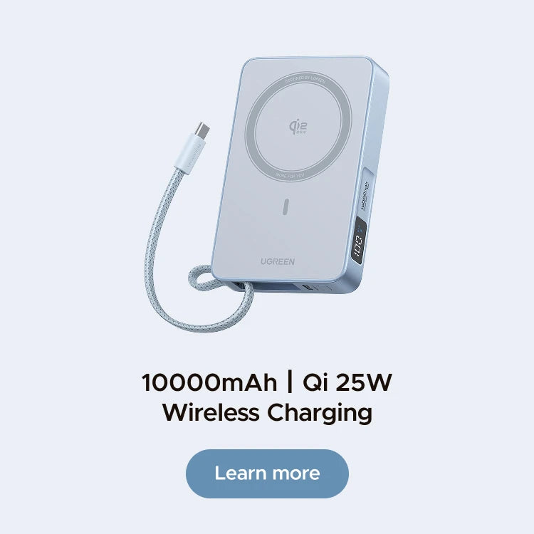 20000mAh Fast Charging Power Bank 45W with Integrated USB-C Cable Tidesmit