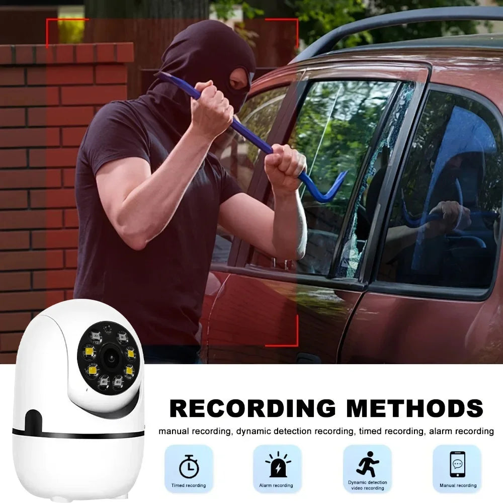PEGATAH 2K 360° PTZ Home Security Camera Automatic Tracking AI Human Detection Night Vision Video Surveillance Monitor O-Kam Pro
