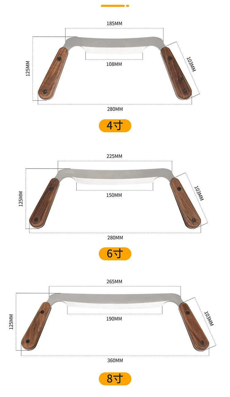 Draw Shave Tool High Speed Steel Comfortable Non Slip Handle Multifunctional Debarking Hand Tool for Woodworking Draw Shave Tool