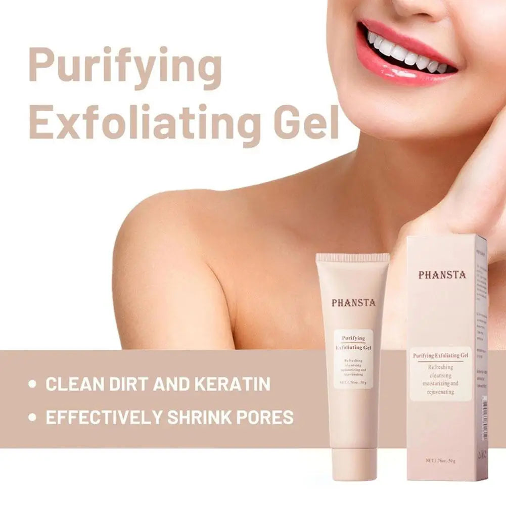 Face Exfoliating Gel for Deep Pore Cleansing and Oil Control - 50g Scrubs Treatments Tidesmit