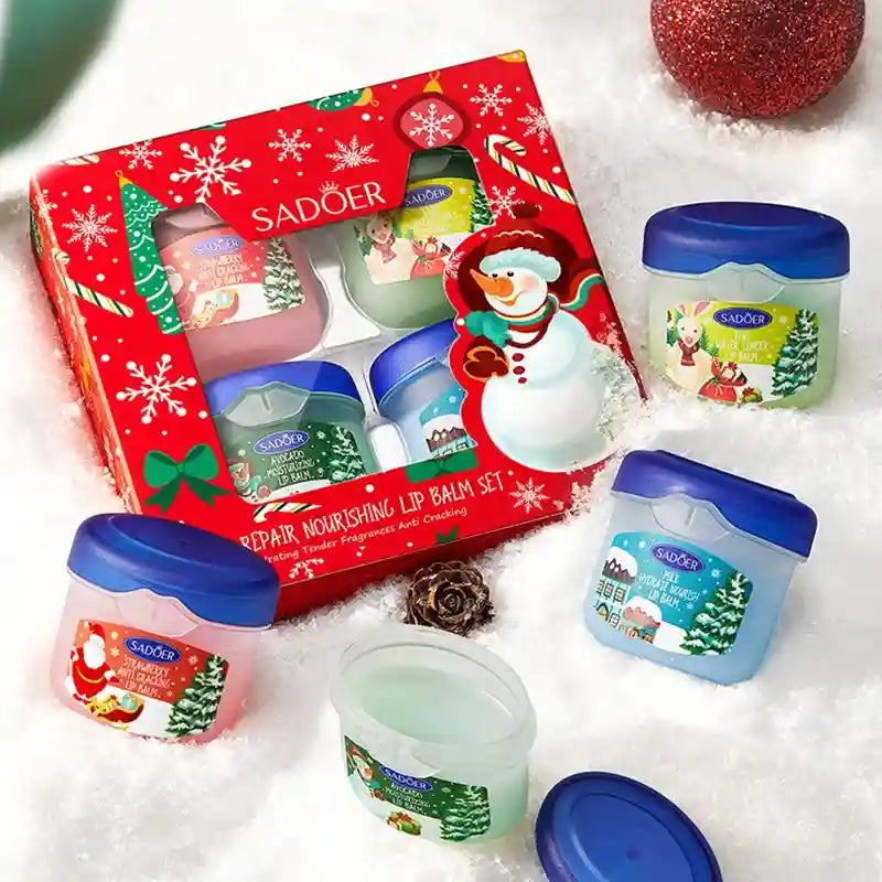 Moisturizing Lip Balm Set - Hydrating Lip Care Treatment 3-4pcs Lip Care Tidesmit