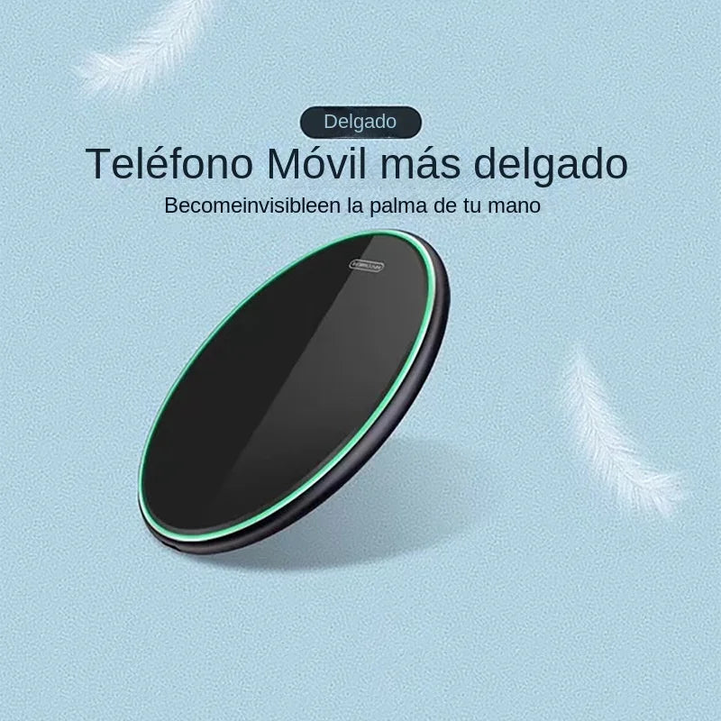 15W Fast Wireless Charger Pad - Qi Certified Black Charging Station Tidesmit