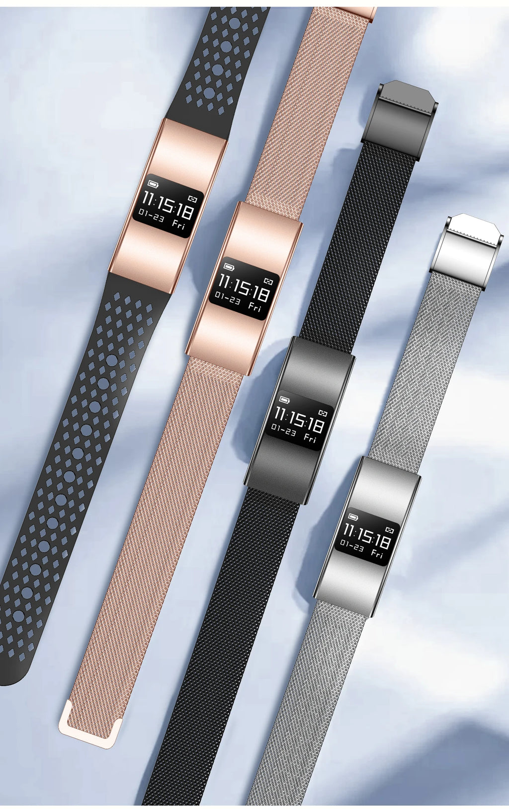 B9 3.5mm Ultra Thin Smart Bracelet Men Women IP68 Waterproof Call Reminder Fitness Sport Smart Band Lightweight Health Wristband