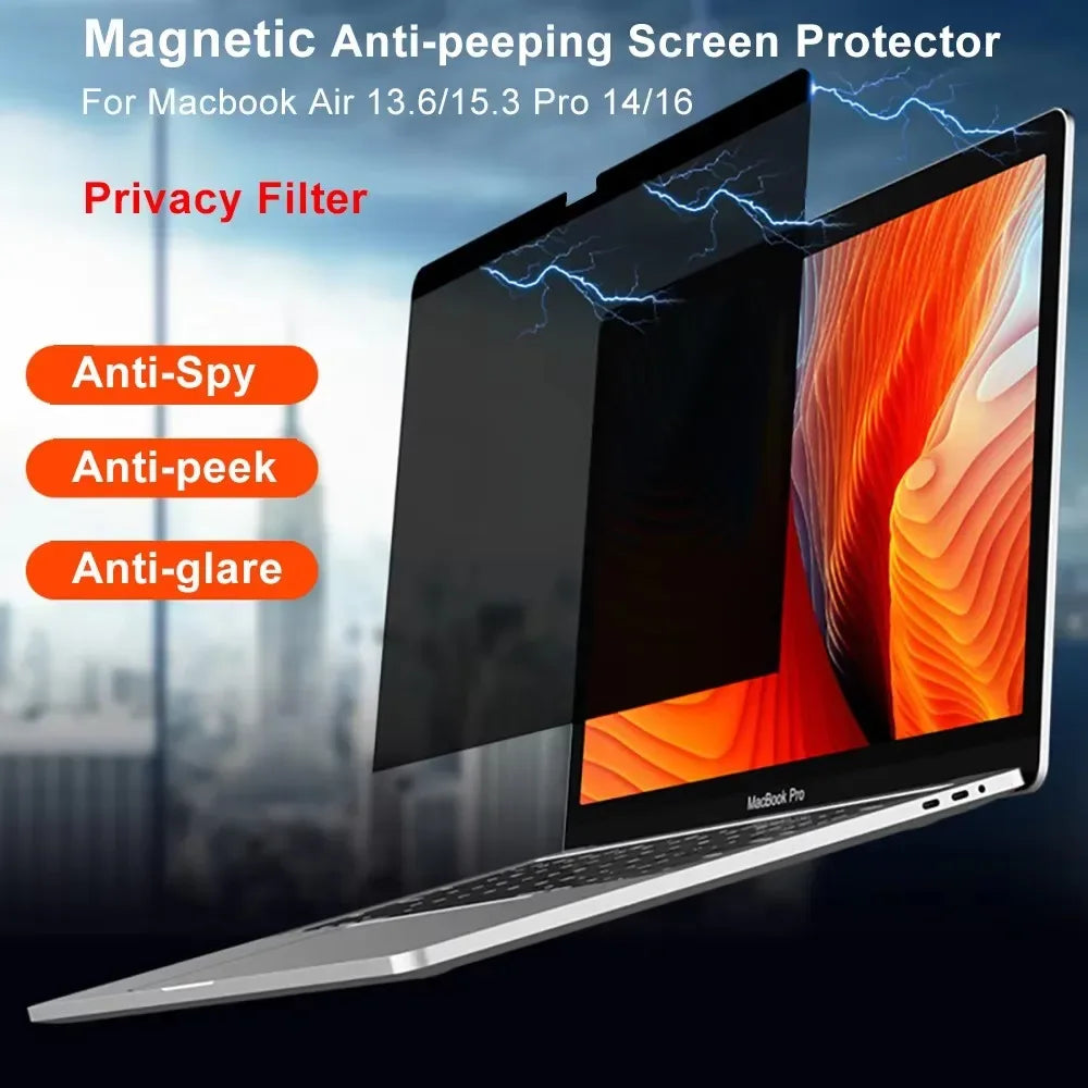 Magnetic Privacy Screen Protector for MacBook | Anti-Glare & Anti-Scratch Tidesmit