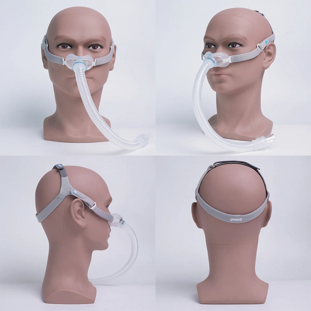 Yuwell CPAP Nasal Pillow Mask YN06 Breathwear Sleep Apnea Mask with Headgear M L Adjustable Anti Snore Stopper Medical Grade