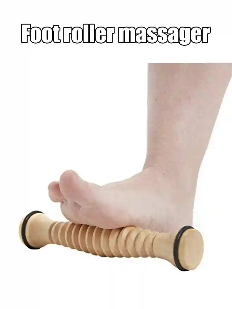 Wooden Foot Roller for Plantar Fasciitis Relief | Dual Manual Massage Tool Massage Roller Tidesmit