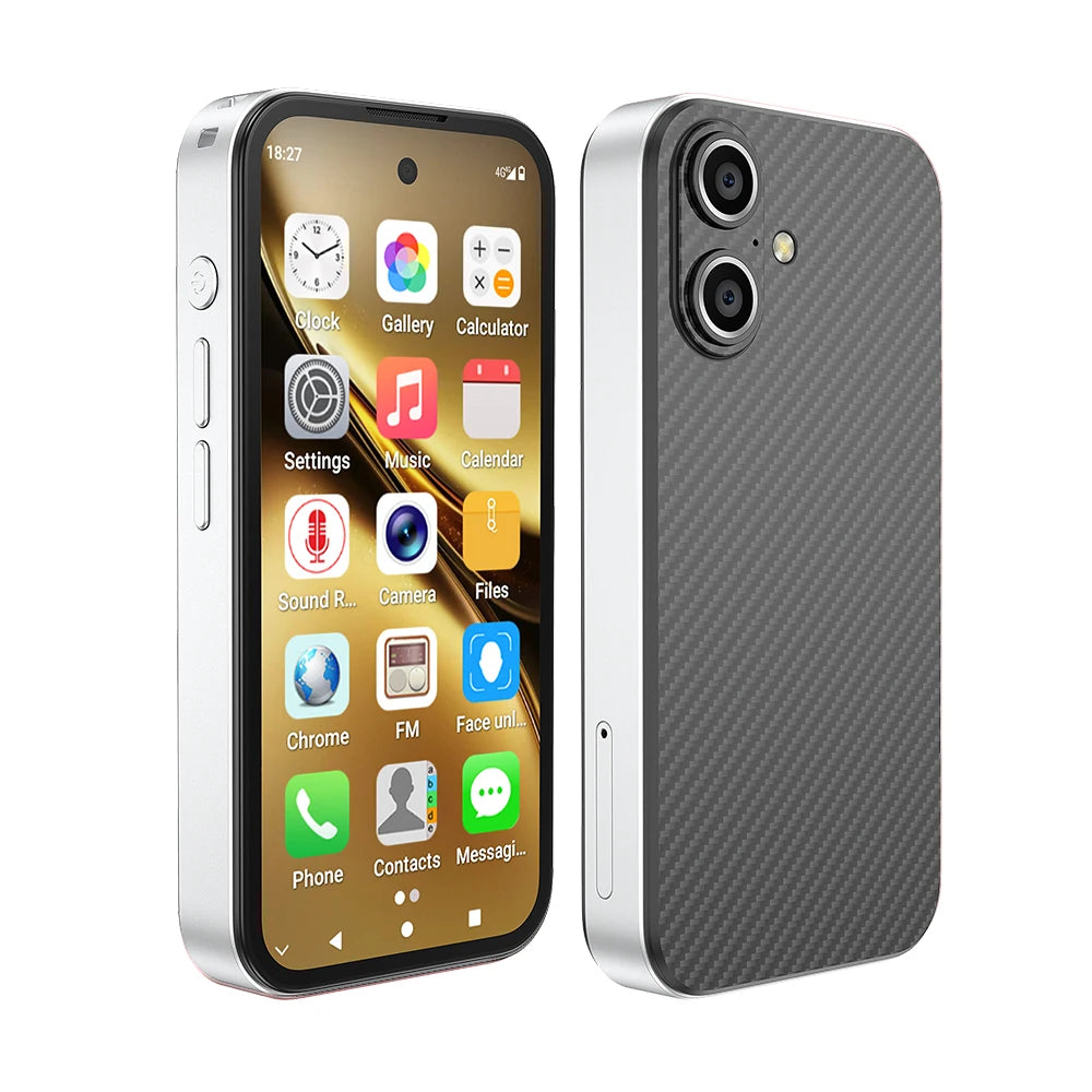 UNIWA Q333 4G Full Bands MINI Smartphone Android 4GB+64GB Mobile Phone 2000mAh Face ID WhatsApp GPS Small Phone Support TF Card