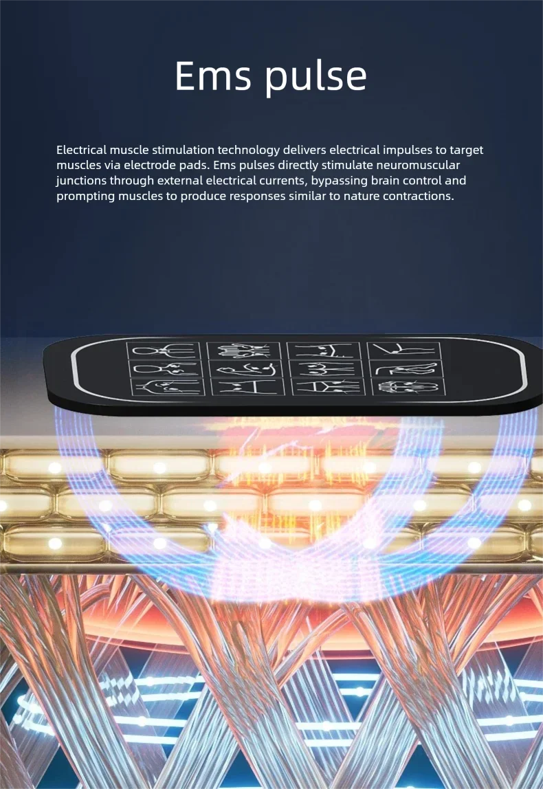 Electric Pulse Muscle Stimulator: Deep Tissue Relief & Heat Therapy Massage Chairs Tidesmit