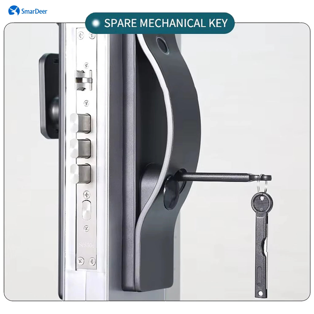 SmaerDer Smart Lock Facial Recognition Lock Fingerprint Magnetic Card Password Fully Automatic Electronic Lock with Camera
