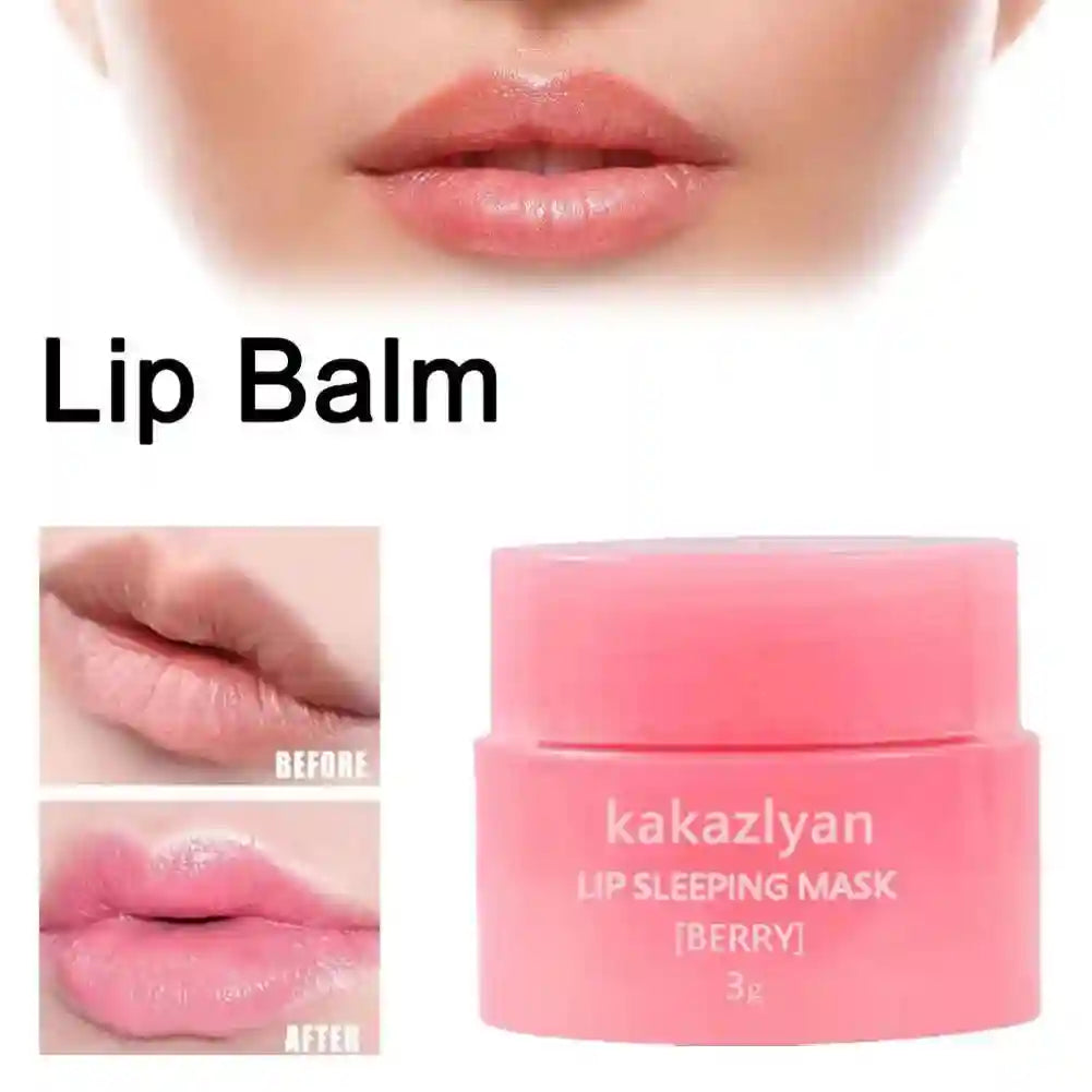 Strawberry Lip Balm Set: Hydrating Lip Treatment & Jelly Mask (2PCS) Lip Care Tidesmit