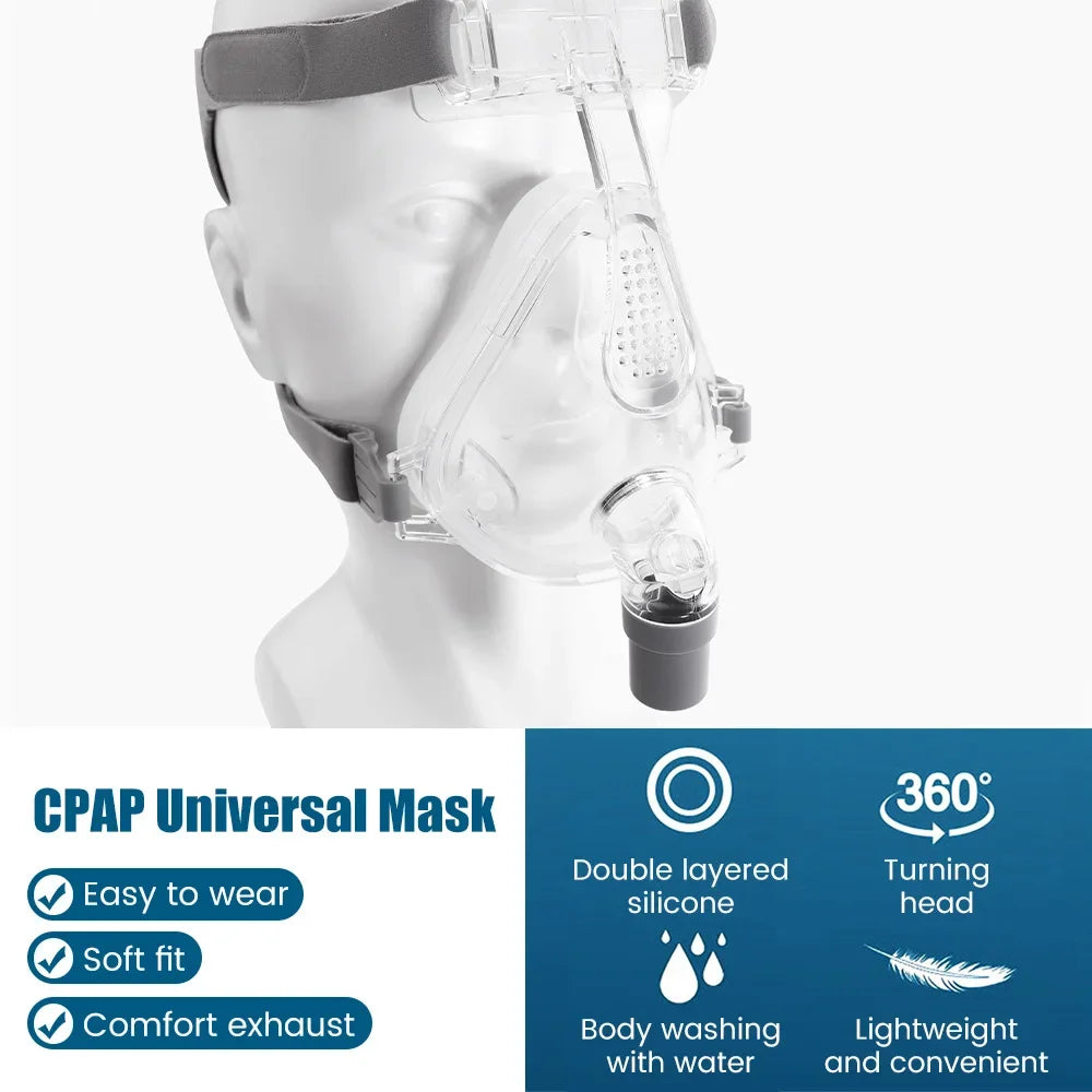 CPAP Nasal Face Mask for Auto CPAP BPAP Anti Snoring Sleep Prevent Apnea machine Sleep Nasal Full Face Mask Anti Snoring