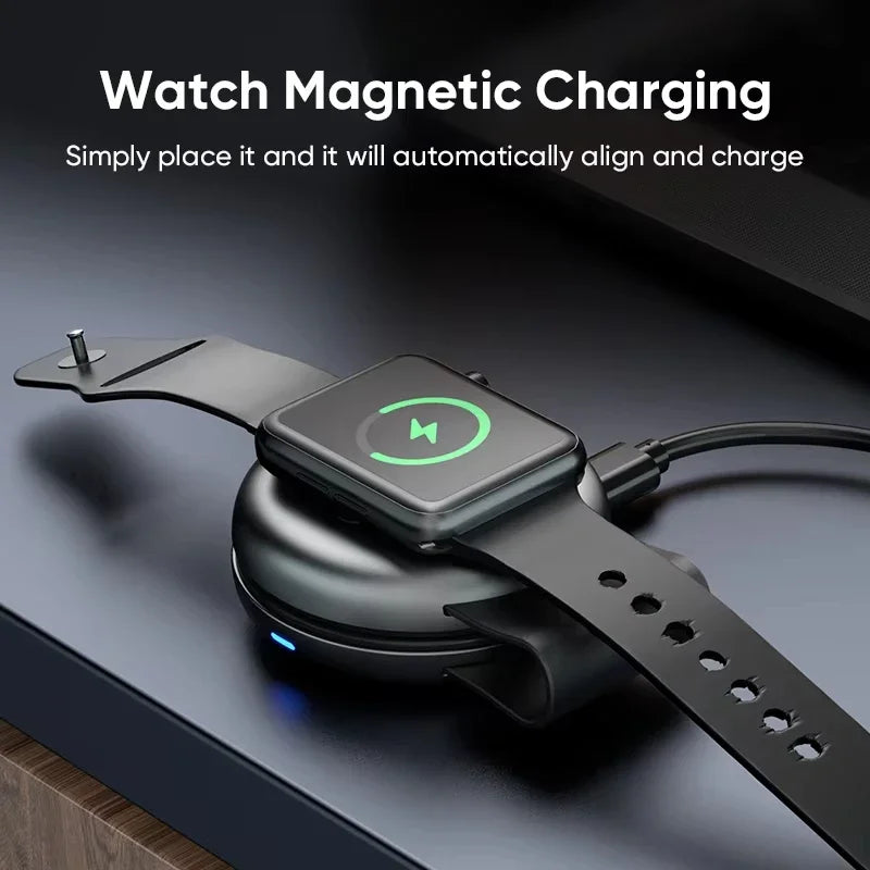 3-in-1 Wireless Travel Charger: Foldable MagSafe Compatible Dock Tidesmit