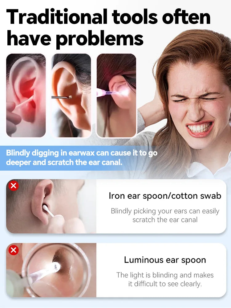 Digital Otoscope Ear Wax Cleaner with HD Camera - Tidesmit Relaxation Treatment Tidesmit