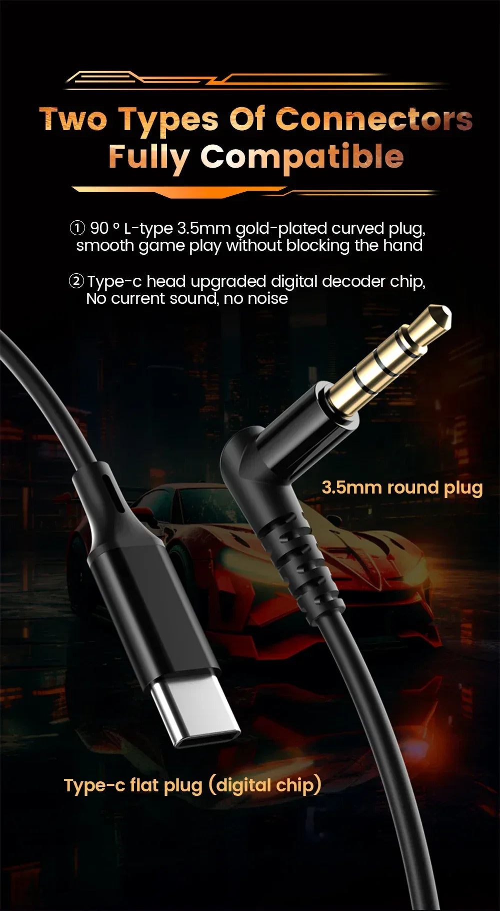 Wired In-Ear Headphones with Dual Microphone - Tidesmit 90° Elbow Tidesmit