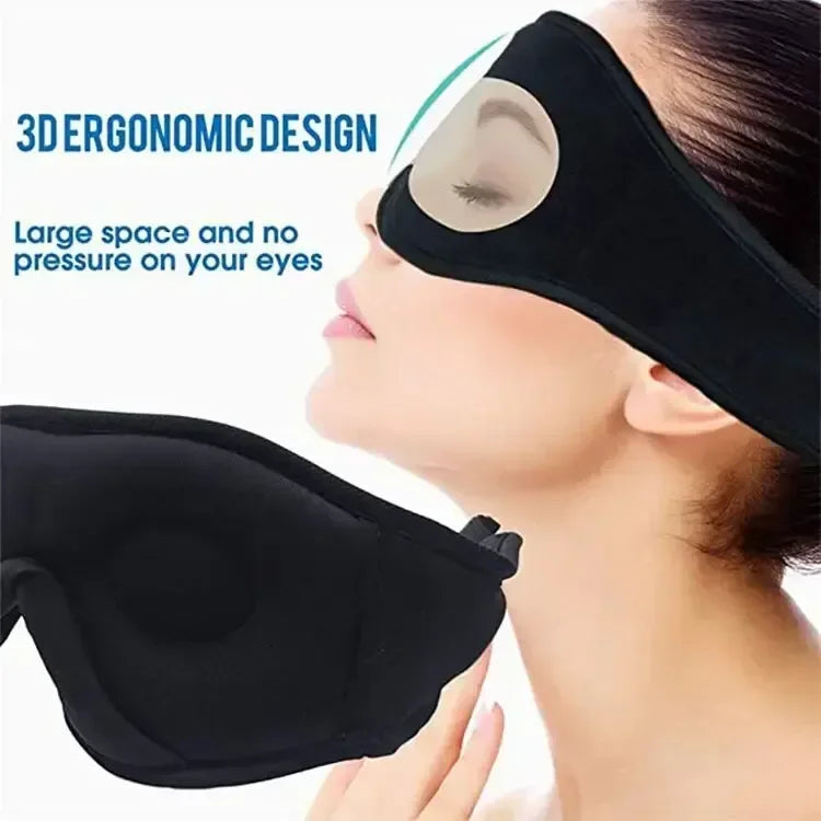 Bluetooth Sleep Headphones Mask - 3D Ergonomic Wireless Eye Cover Tidesmit