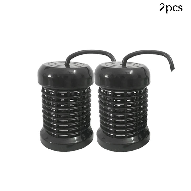 Two black ionic foot detox machine array heads for spa pedicure and aqua massage therapy relaxation.
