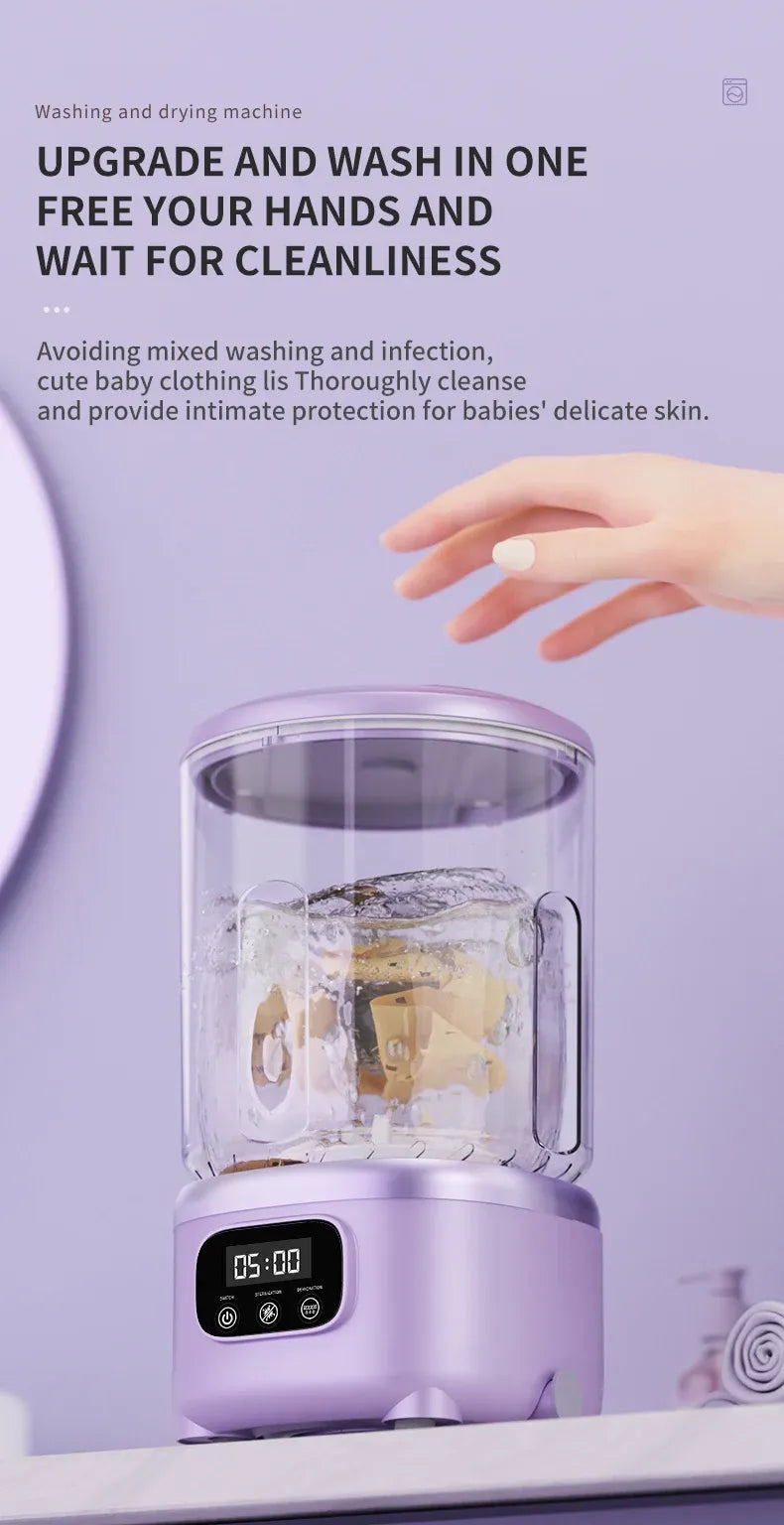 Tidesmit 2L Wireless Mini Portable Washing Machine