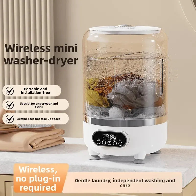HUIBAOGE Mini Portable Washing Machine USB 20V