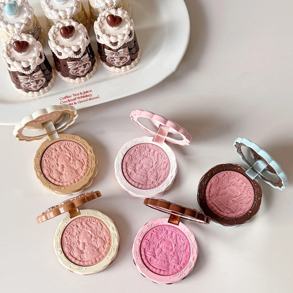 Tidesmit Sweetie Bear silk satin blush swatch showing soft matte texture and buildable natural glow