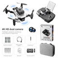Mini 4K Dual Camera Drone - Foldable Portable RC Quadcopter White Dual Camera Tidesmit