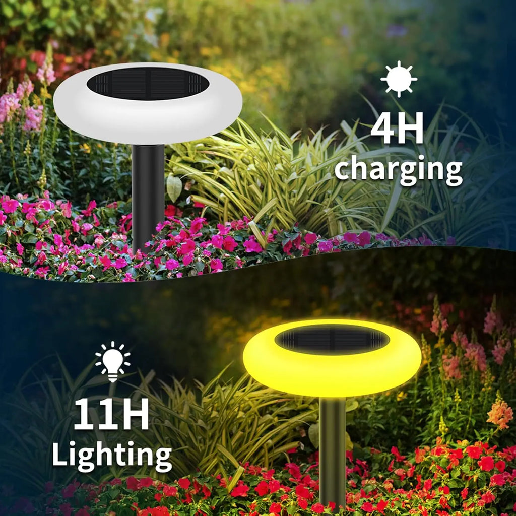 Colorful Solar Lights Outdoor Color Changing Solar Lights Pathway Lights Garden Lights For Landscape Walkway Patio Yard Garden