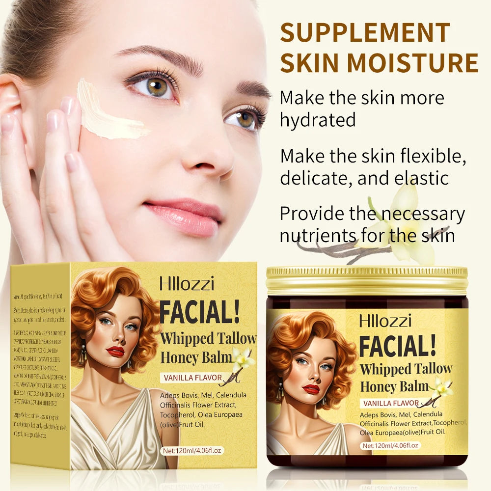 Whipped Tallow Cream, Moisturizing Face and Body Lotion, Skin Care, Lip Balm, Moisturizing,
