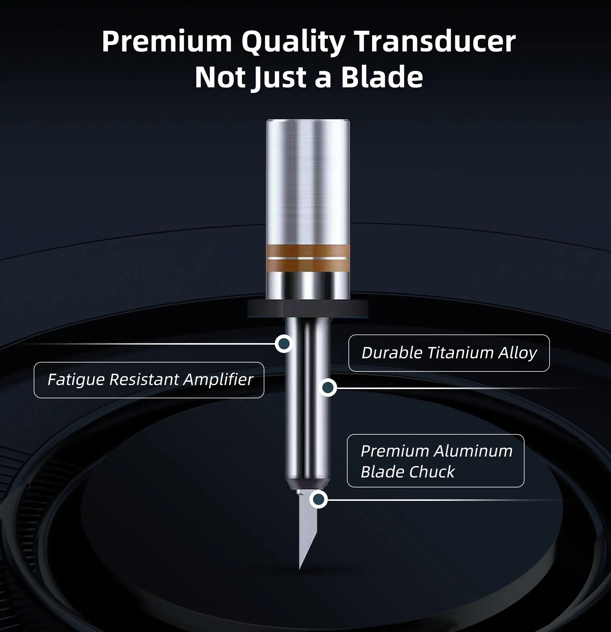 Cordless Ultrasonic Cutter 40KHz Precision Craft Tool for Acrylic Leather Model and More Creative Craft Tool