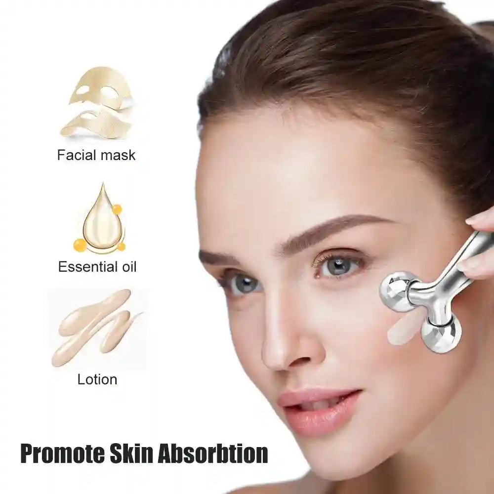 Face Roller Massager - 360 Rotating Electric Skin Lifting Tool Eye Massage Instrument Tidesmit