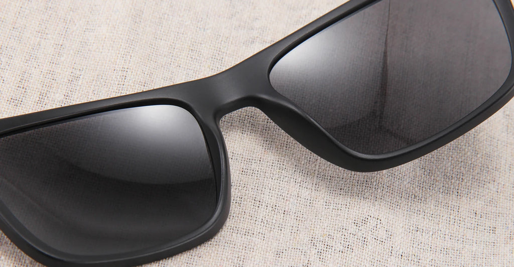 Polarized Square Sunglasses - Retro UV400 Driving Eyewear for Clarity Tidesmit