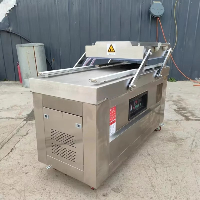 Customized Commercial Heavy Duty Electric Vacuum Packing Machine Double Chamber Semi Automatic Food Meat Fruit Vegetable Sealer