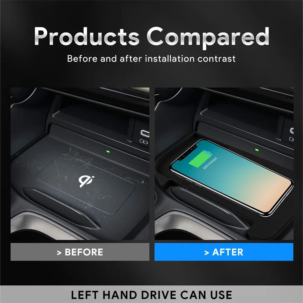 Wireless Charger Pad for Lexus NX 2022-2025 - Qi Certified Fast Charge Tidesmit