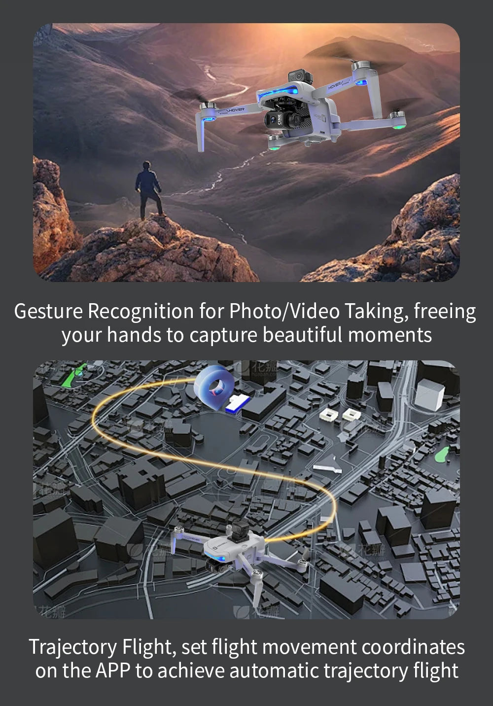 4K Camera Drone with 3-Axis Gimbal and Obstacle Avoidance - X40 PRO Tidesmit