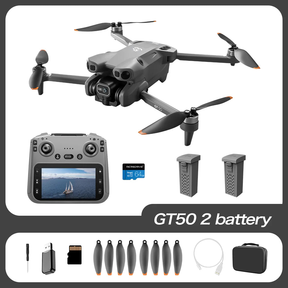 Mini 4K Camera Drone - Foldable GPS Drone with Obstacle Avoidance GT50-2B-64G Tidesmit
