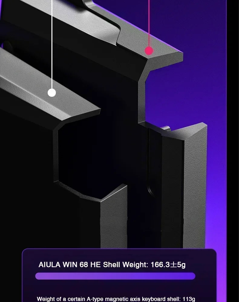 AULA WIN60 WIN68 HE Magnetic Keyboards Esports Rapid Trigger 8K Return RGB Hotswap Wired Gaming Mechanical Keyboard for Pc Gamer